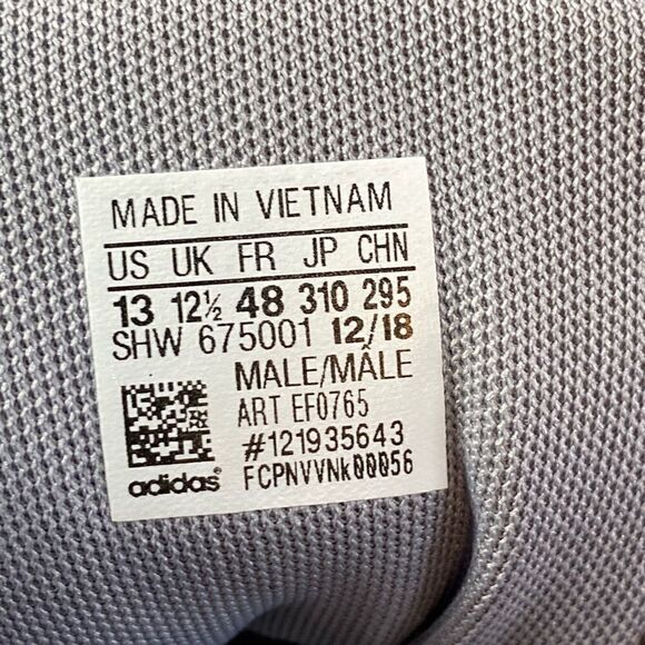 adidas Tresc Run Grey Scarlet Core Black sneaker shoes mens size 13 - Picture 6 of 10